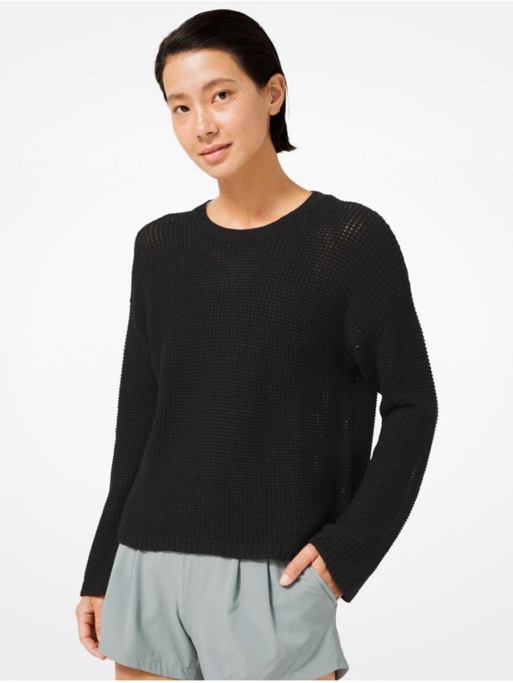 ✨ LULULEMON Easy Embrace Cotton Knit Sweater XS/S Lightweight Pullover ✨